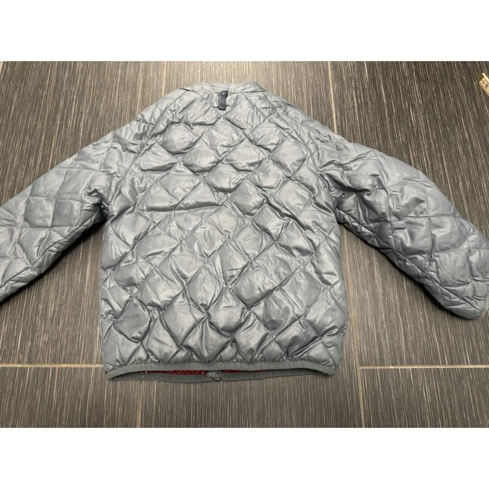 J.Crew Crewcuts Boys Reversible Quilted Down Jacket Sz 4/5 Travel Lightweight